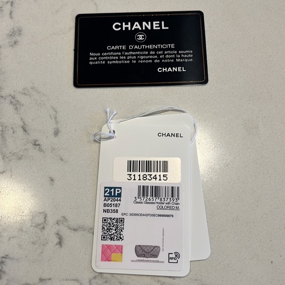 Chanel Sunglasses Holder with Chain in Rainbow Pink π π - Picture 16 of 17